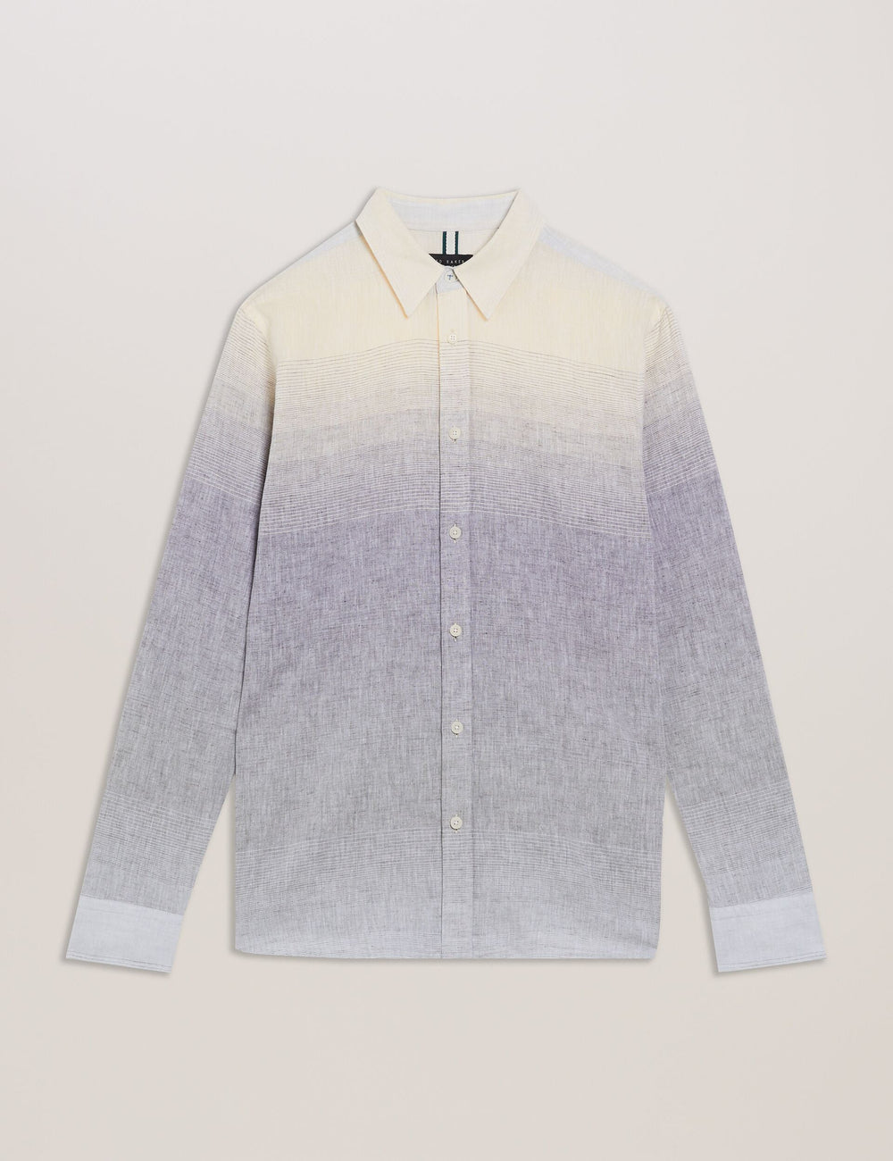 Men ACKLEY Ombre Woven Long Sleeve Shirt - Ted Baker