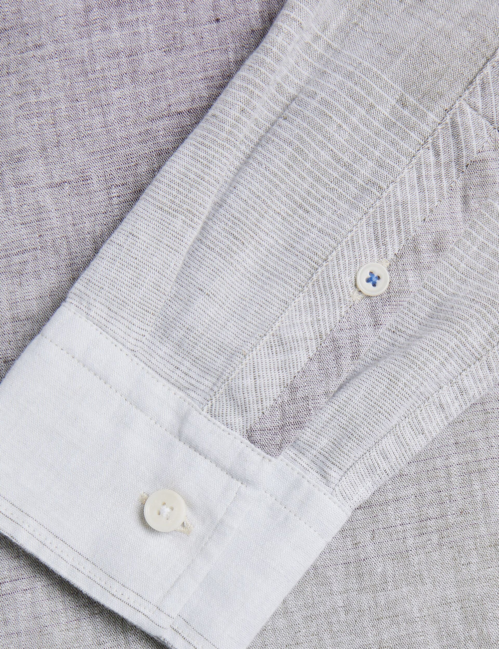 Men ACKLEY Ombre Woven Long Sleeve Shirt - Ted Baker