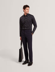 Men ISKRAN Ditsy Blooms Slim Long Sleeve Shirt - Ted Baker