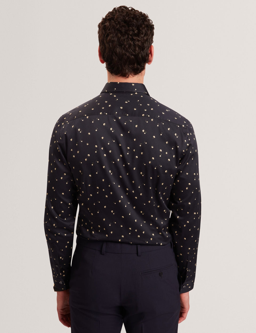Men ISKRAN Ditsy Blooms Slim Long Sleeve Shirt - Ted Baker