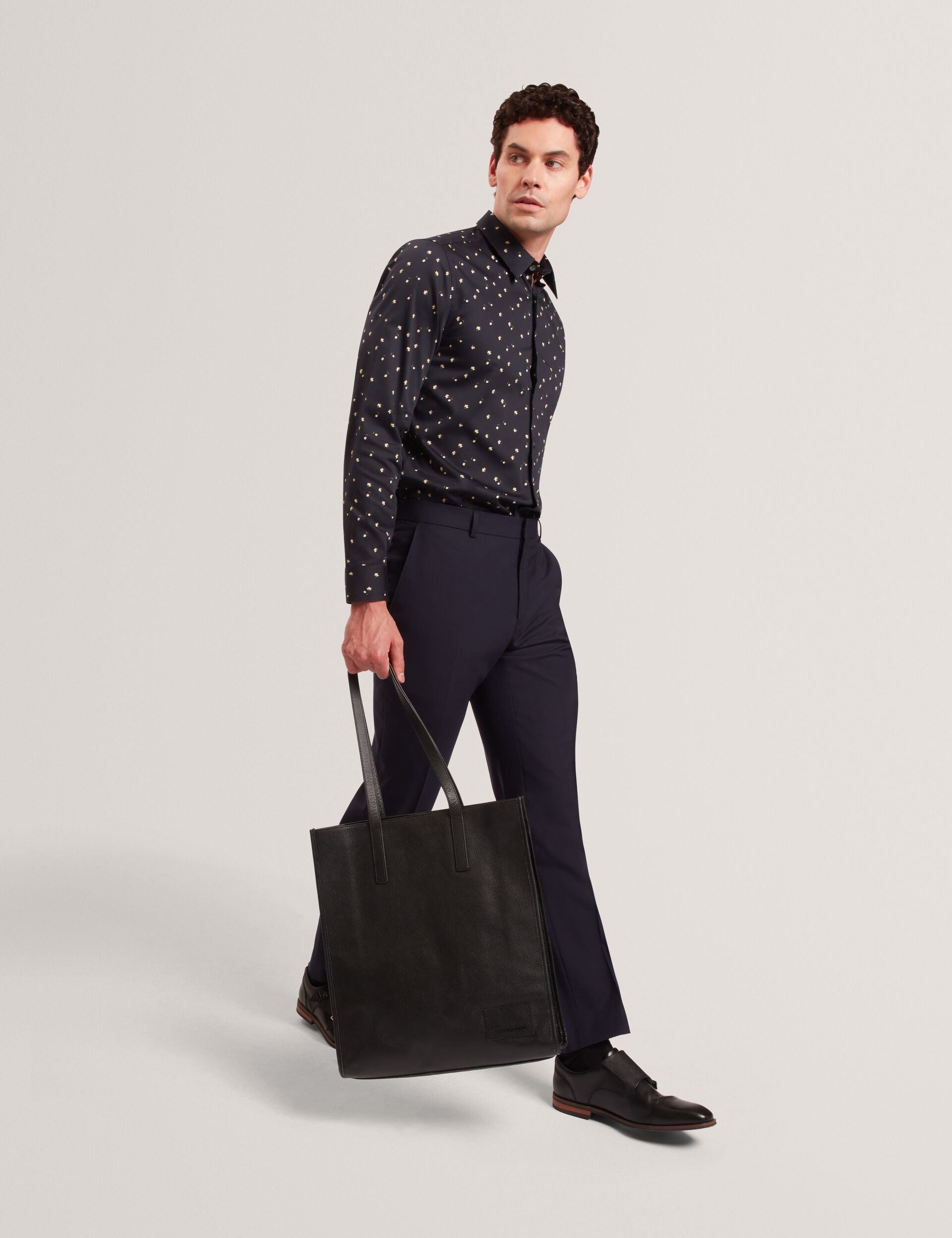 Men ISKRAN Ditsy Blooms Slim Long Sleeve Shirt - Ted Baker