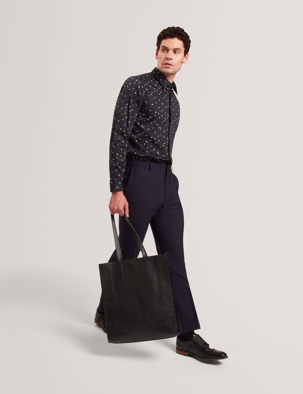 Men ISKRAN Ditsy Blooms Slim Long Sleeve Shirt - Ted Baker