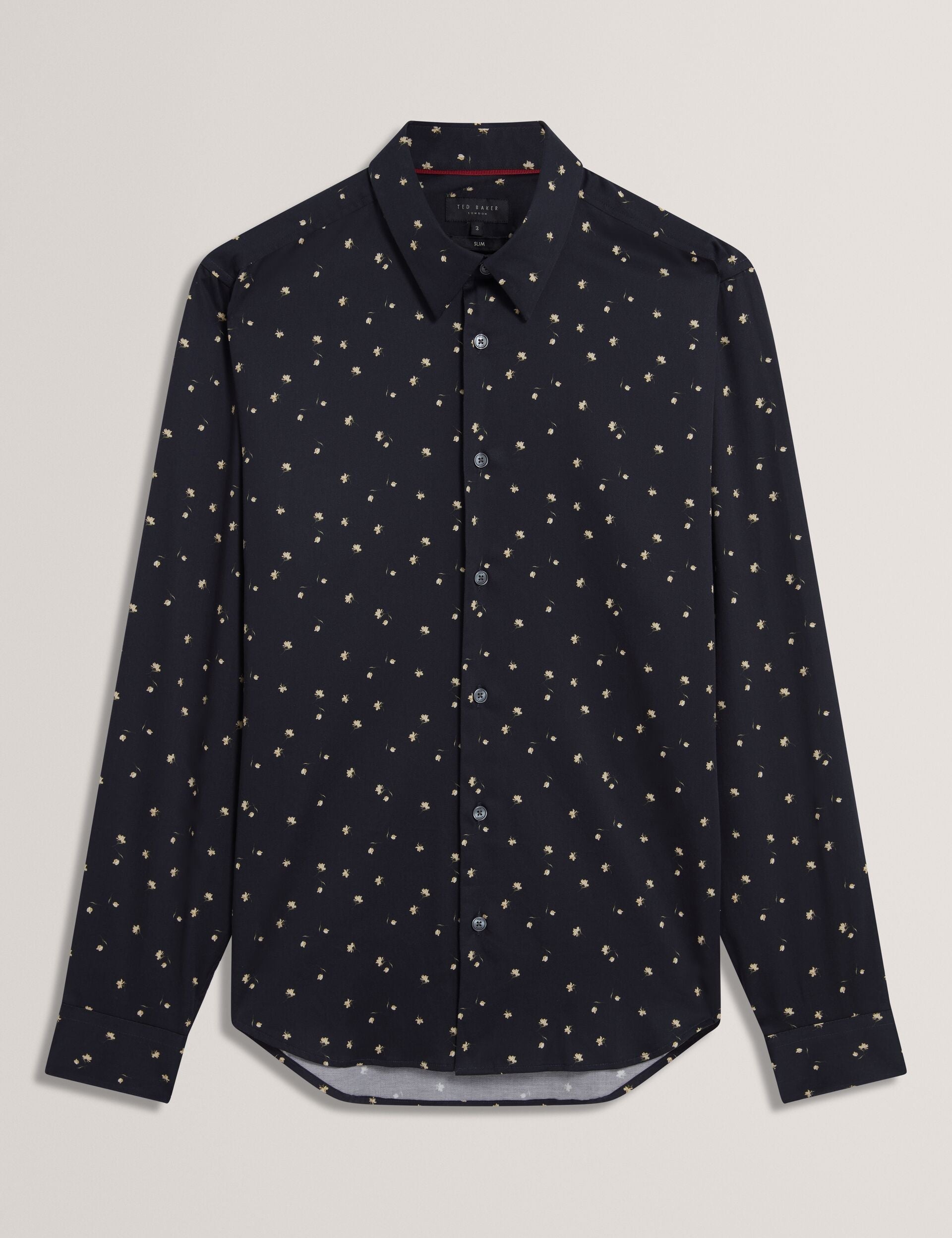 Men ISKRAN Ditsy Blooms Slim Long Sleeve Shirt - Ted Baker