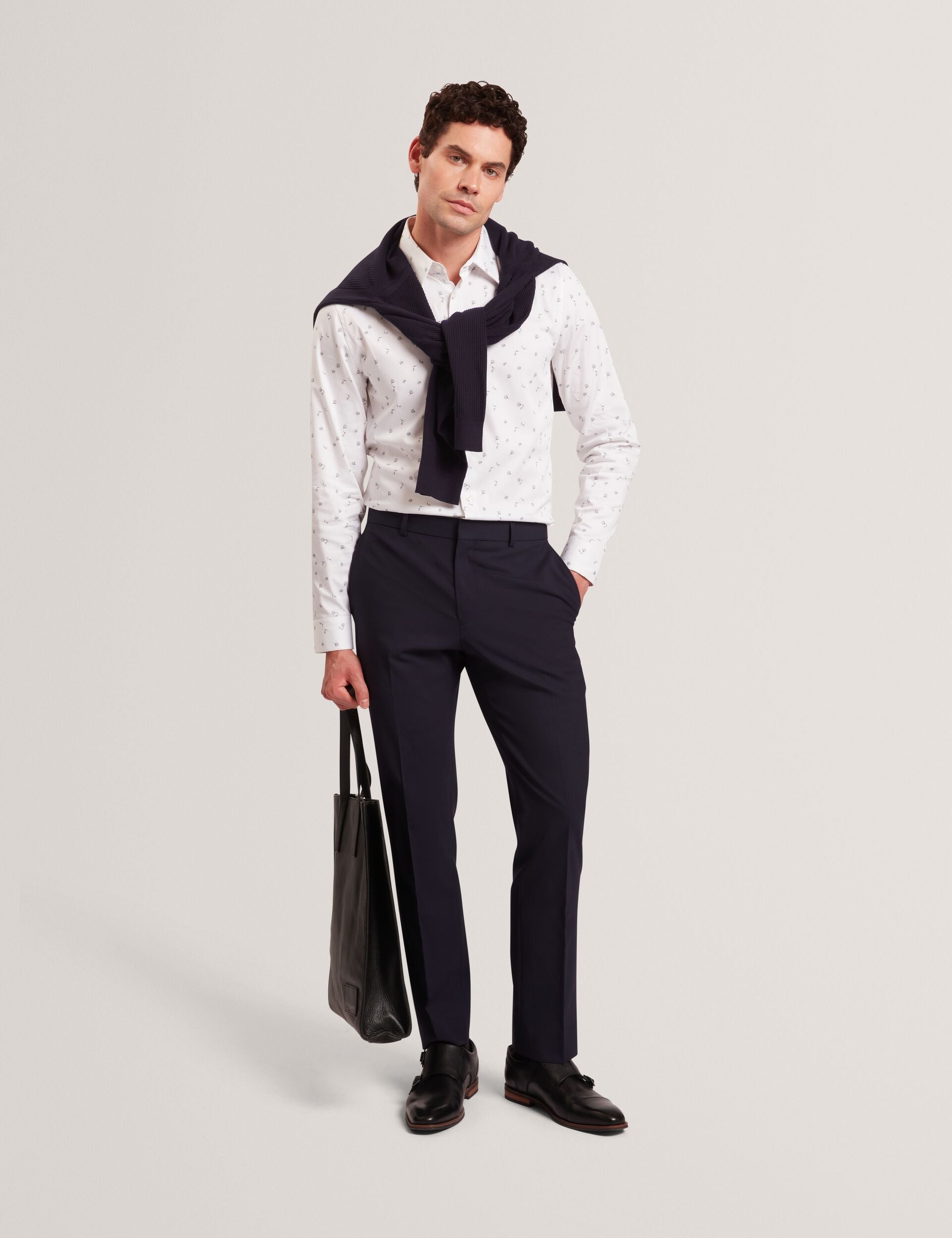 Men ISKRAN Ditsy Blooms Slim Long Sleeve Shirt - Ted Baker
