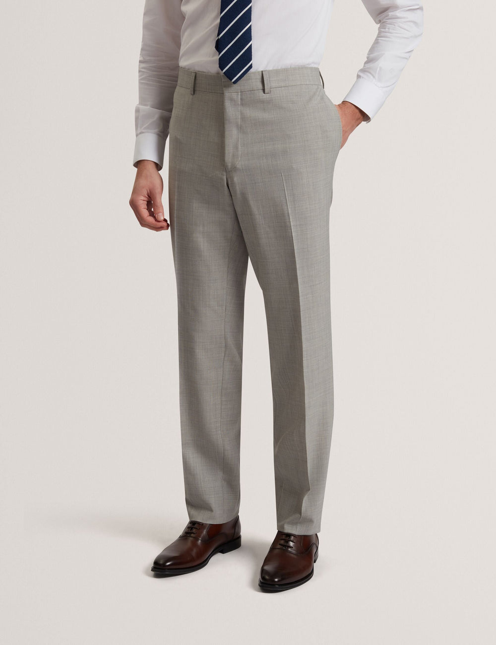 Men RALPHS - Tailored Fit Sharkskin Wool Suit Pants - Ted Baker