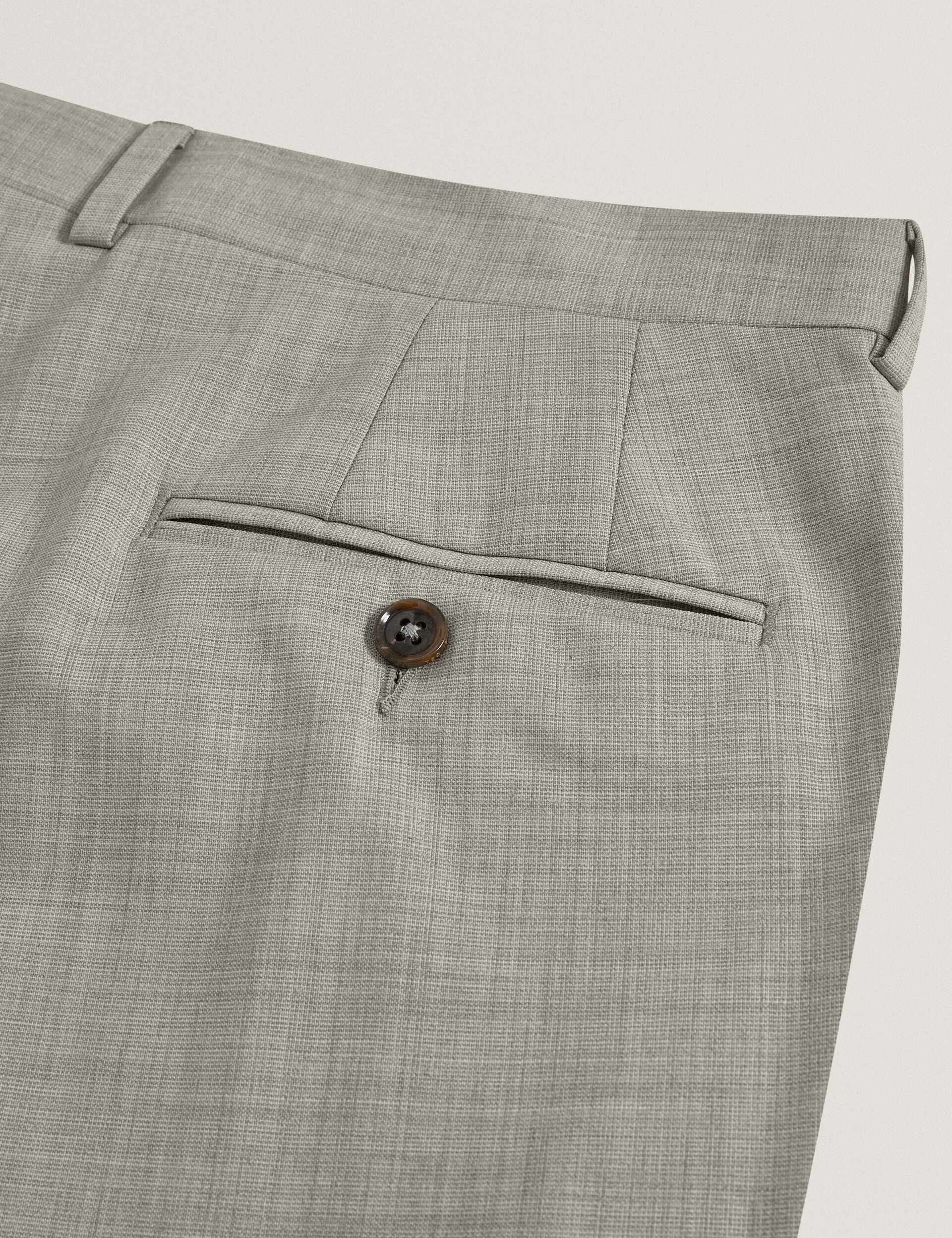 Men RALPHS - Tailored Fit Sharkskin Wool Suit Pants - Ted Baker