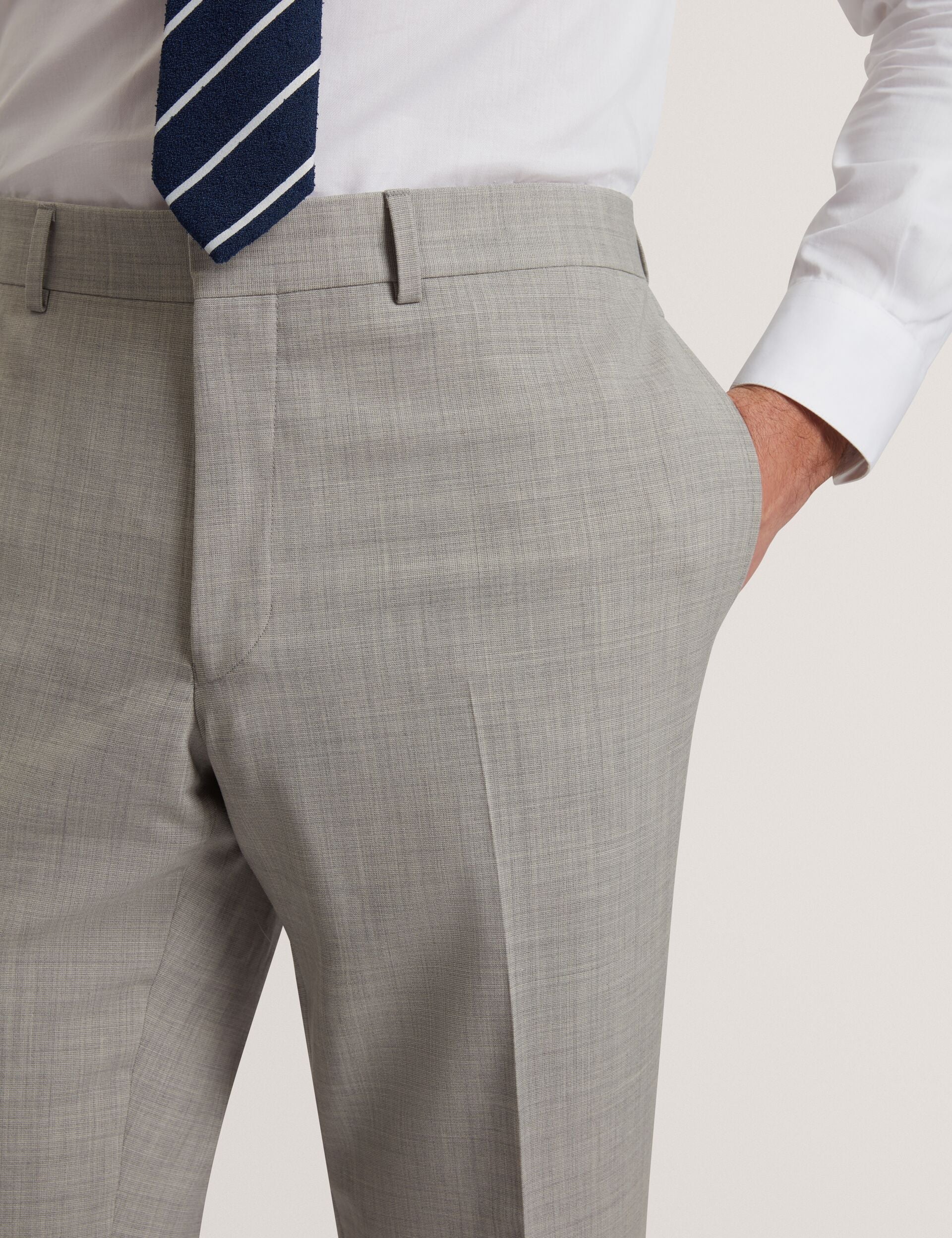 Men RALPHS - Tailored Fit Sharkskin Wool Suit Pants - Ted Baker