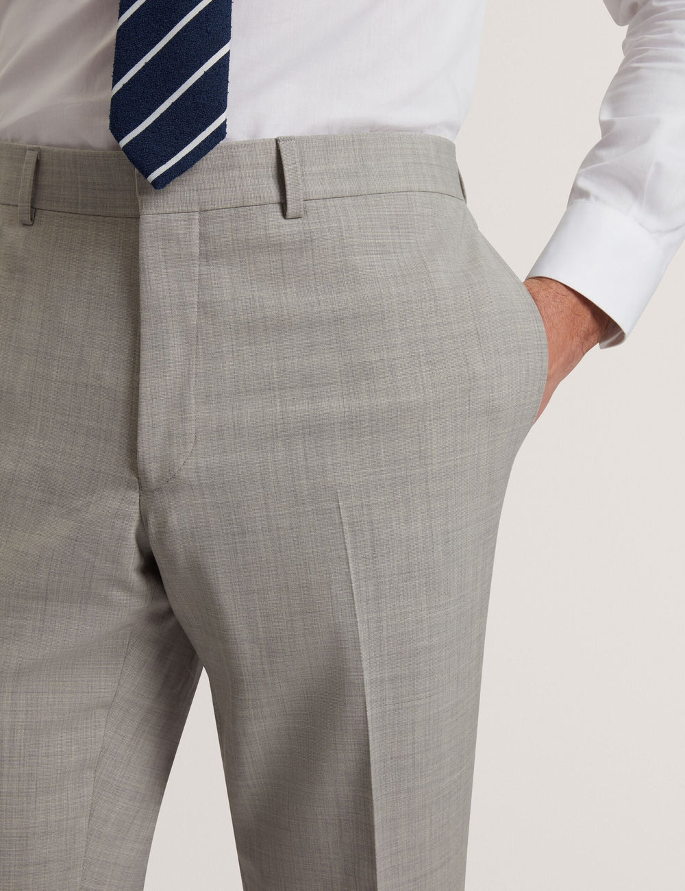 Men RALPHS - Tailored Fit Sharkskin Wool Suit Pants - Ted Baker