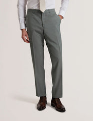 Men ROGERLYS - Slim Fit Sage Green Wool Suit Pants - Ted Baker