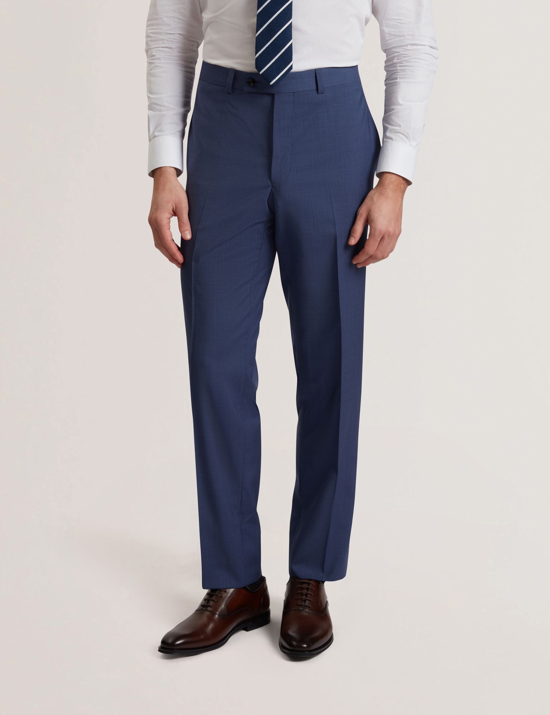 Men JAYS - Textured Woven Wool Suit Pants - Ted Baker