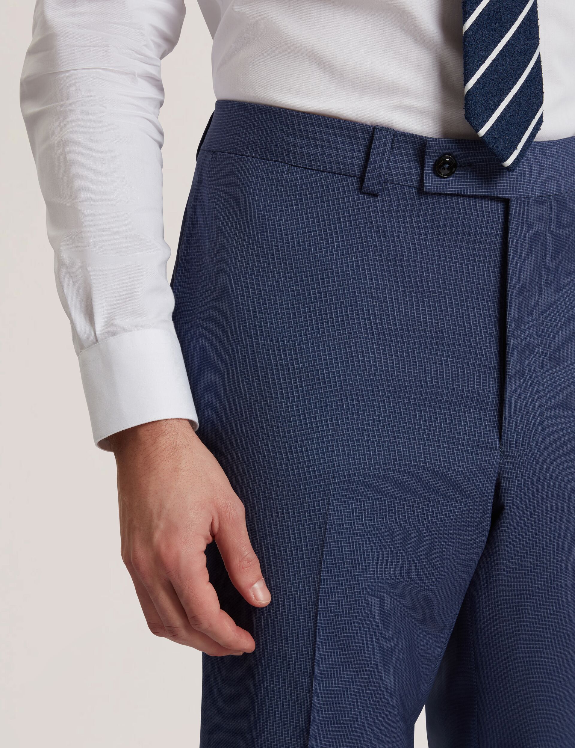 Men JAYS - Textured Woven Wool Suit Pants - Ted Baker