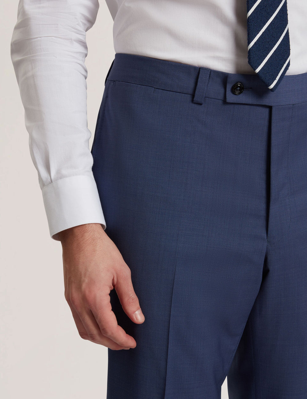 Men JAYS - Textured Woven Wool Suit Pants - Ted Baker