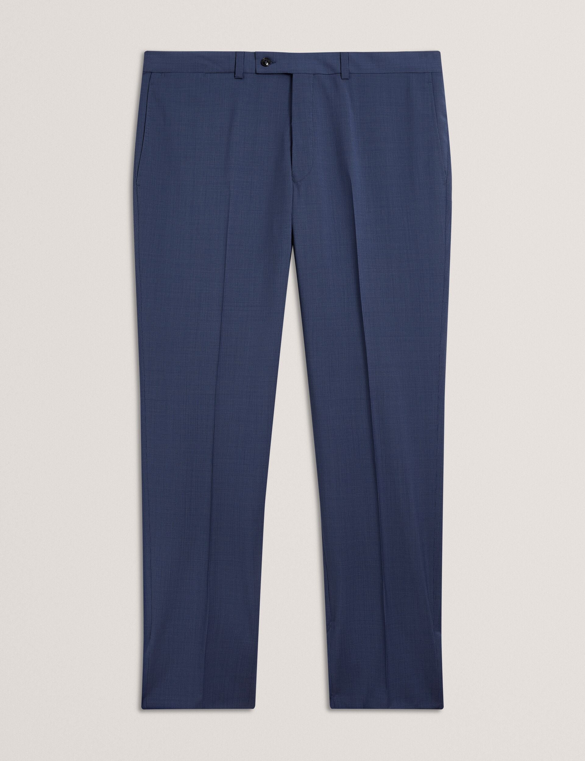 Men JAYS - Textured Woven Wool Suit Pants - Ted Baker