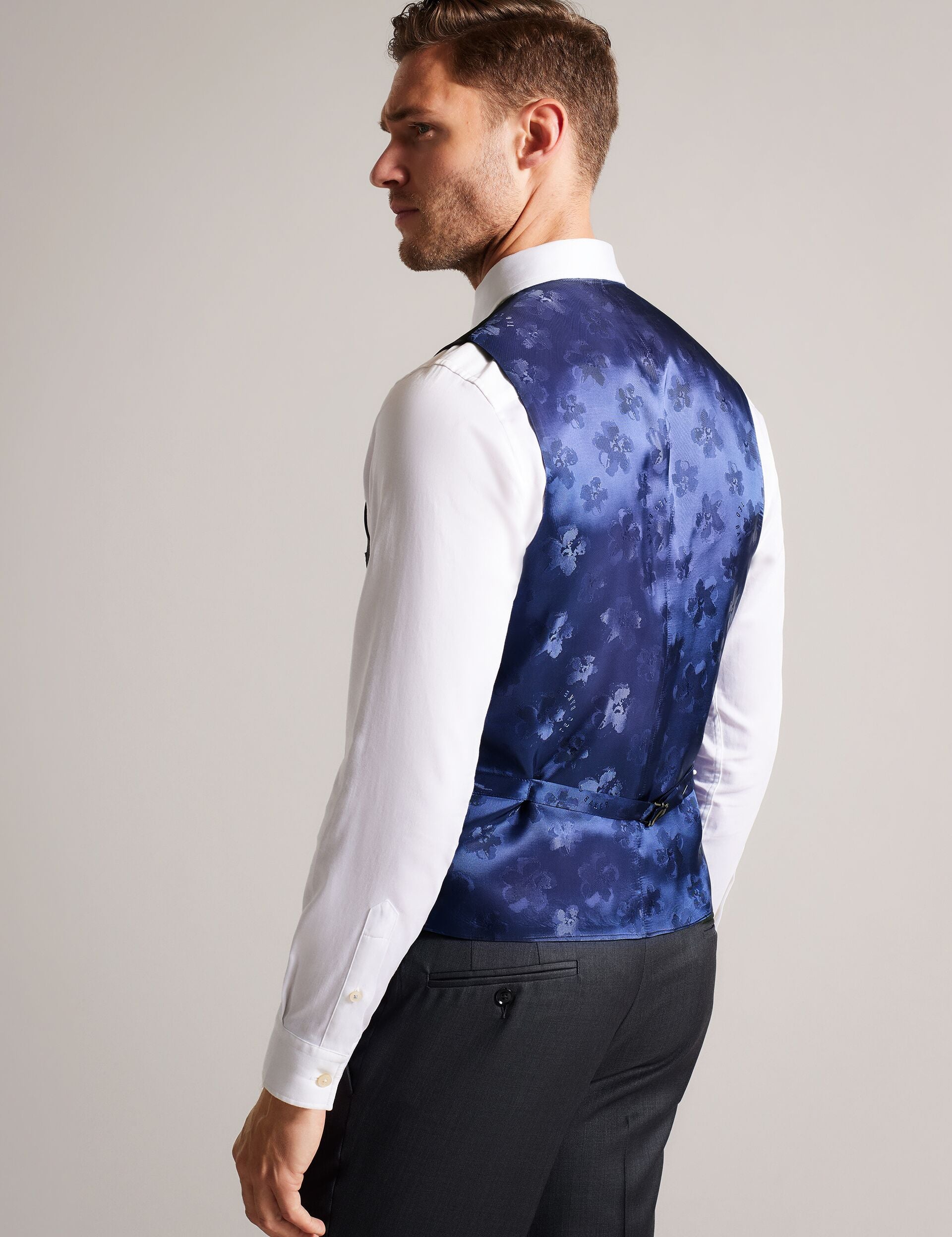 Men CORE WAISTCOAT - Grey - Ted Baker