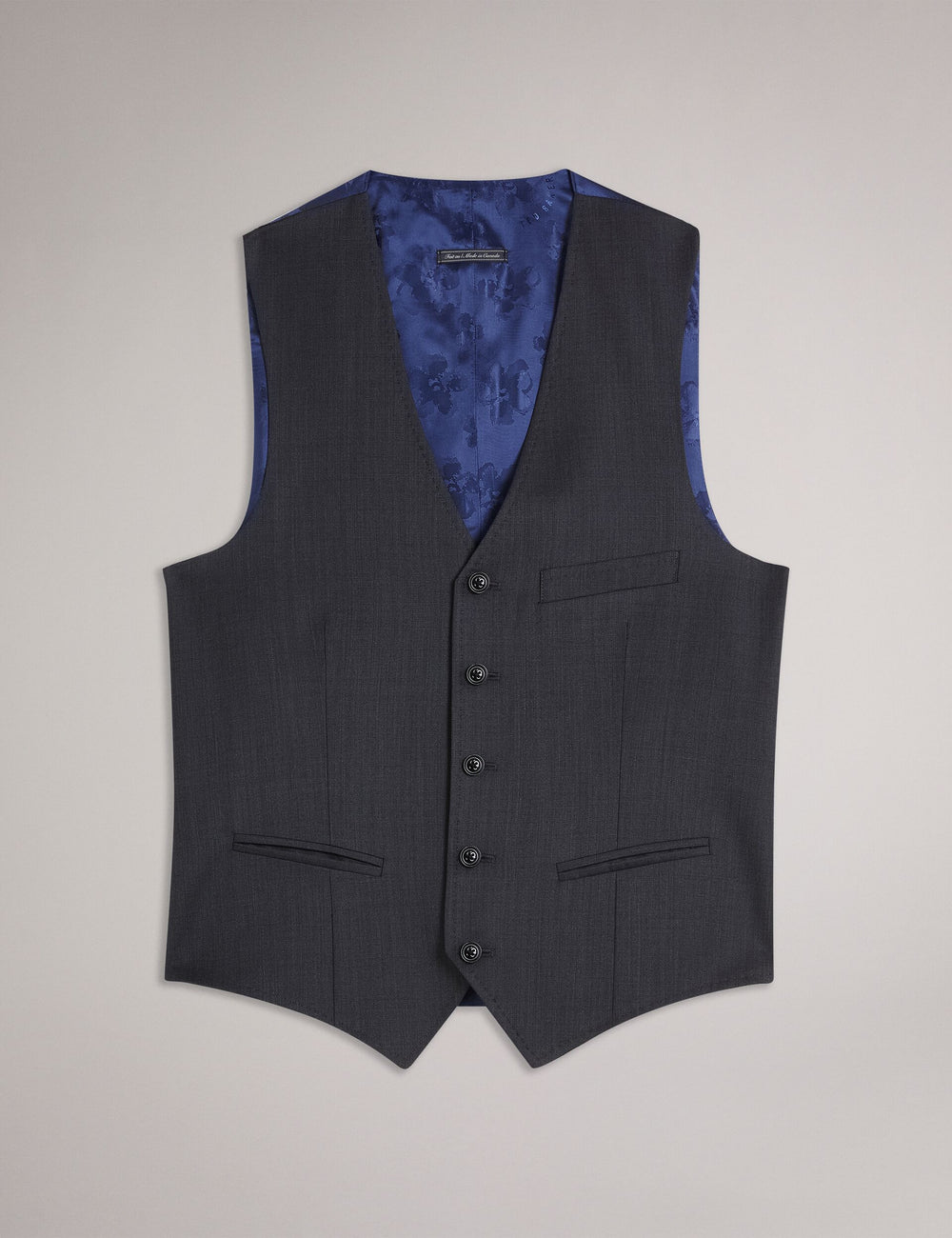 Men CORE WAISTCOAT - Grey - Ted Baker
