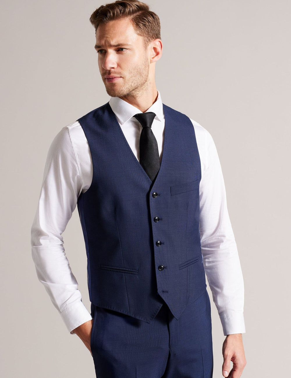 Men CORE WAISTCOAT - Brt-Blue - Ted Baker