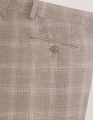 Men WINTER-CHECK Tonal Check Modern Fit Suit Pants - Ted Baker