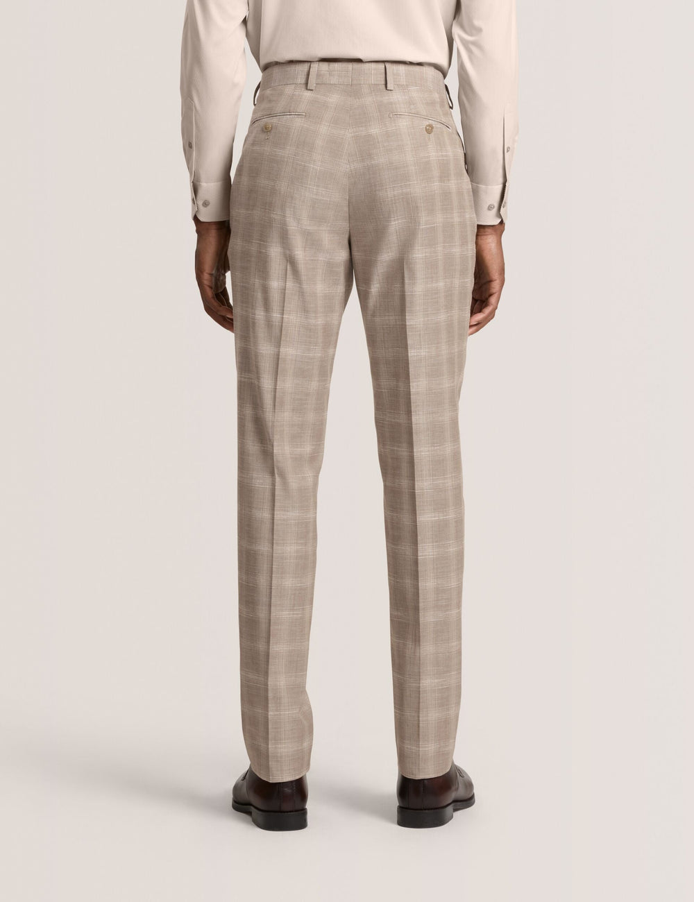 Men WINTER-CHECK Tonal Check Modern Fit Suit Pants - Ted Baker