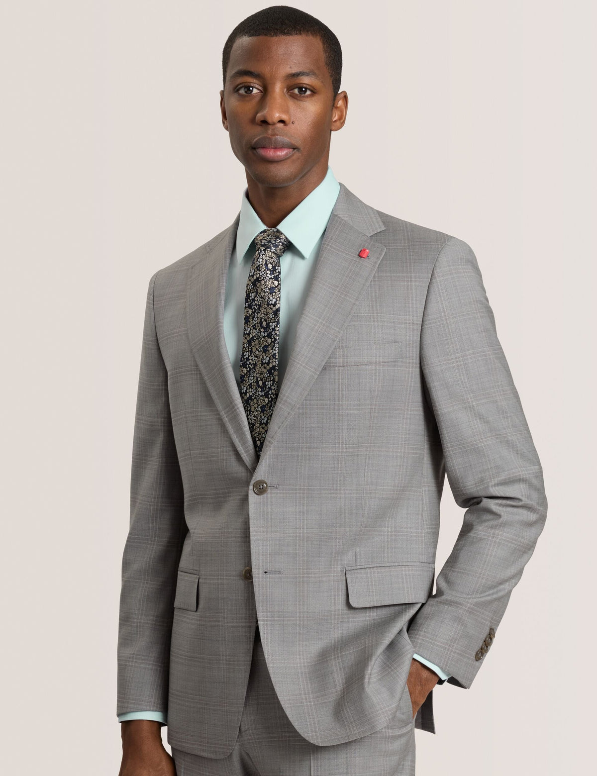 Men WRIGHT Soft Check Modern Fit Wool Suit Jacket - Ted Baker