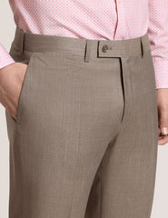 Men WINTER Subtle Check Modern Fit Wool Suit Pants - Ted Baker