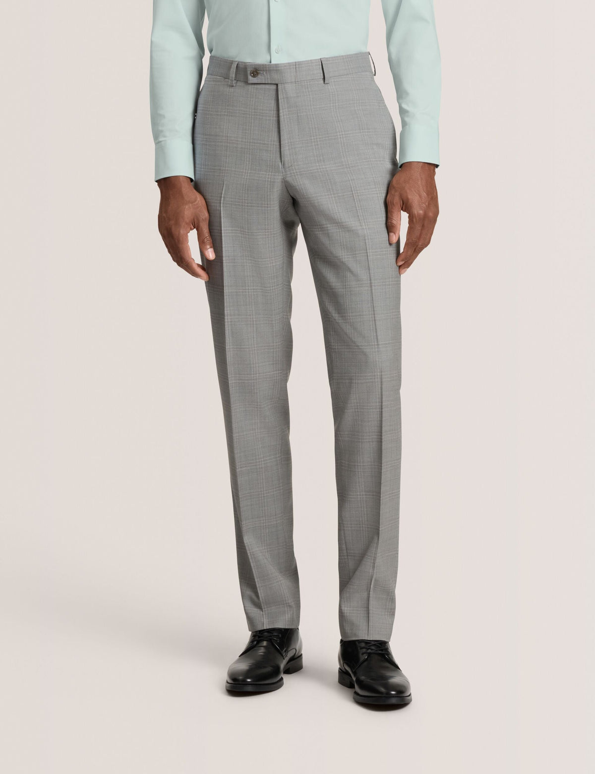 Men WINTER Soft Check Wool Modern Fit Suit Pants - Ted Baker
