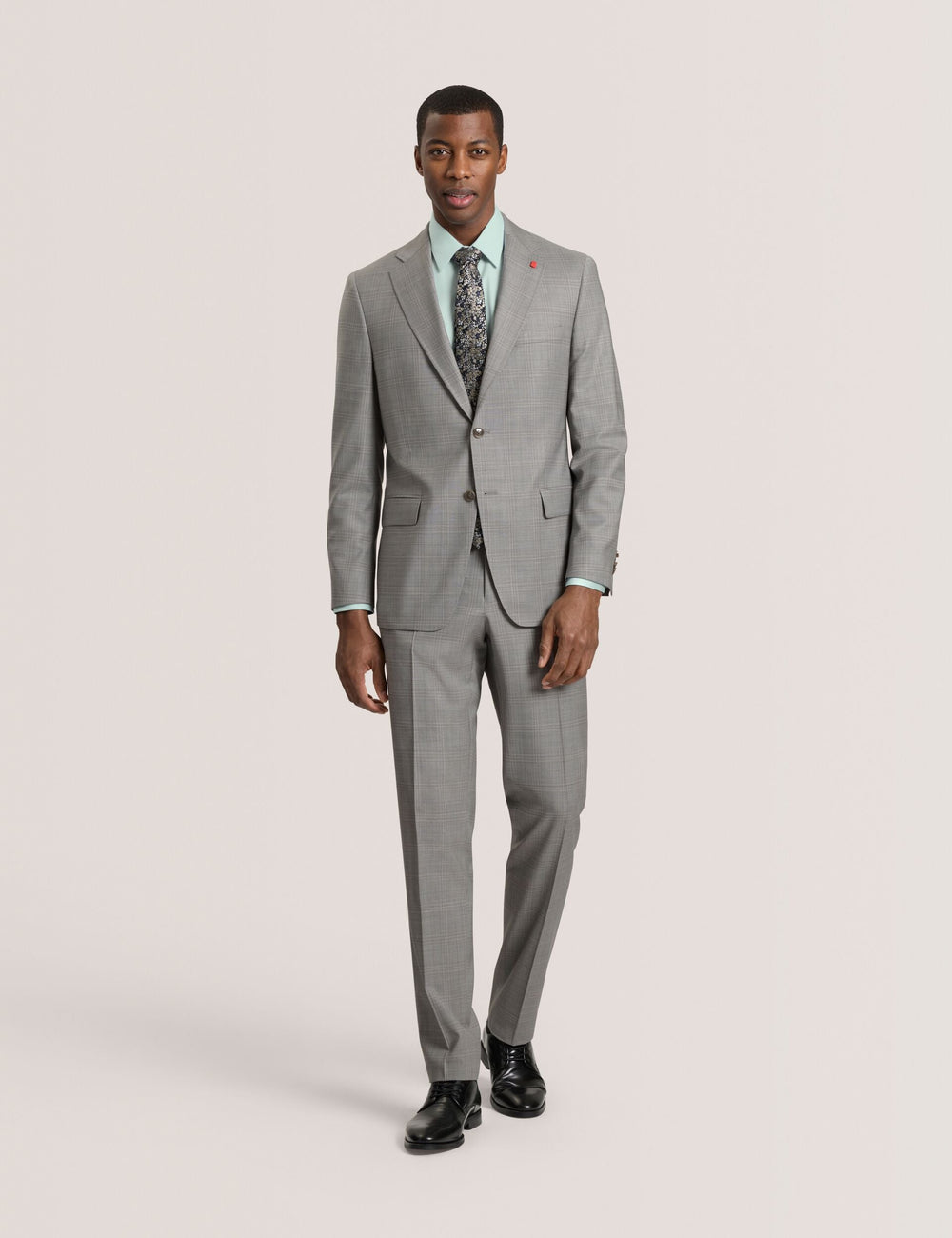 Men WINTER Soft Check Wool Modern Fit Suit Pants - Ted Baker
