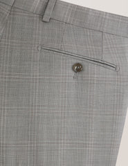 Men WINTER Soft Check Wool Modern Fit Suit Pants - Ted Baker