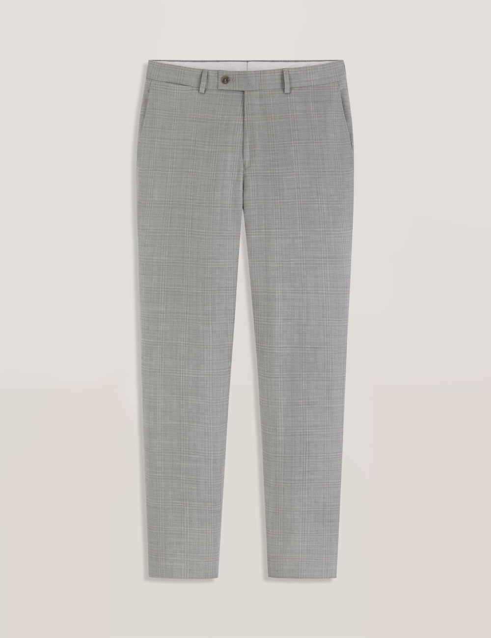 Men WINTER Soft Check Wool Modern Fit Suit Pants - Ted Baker