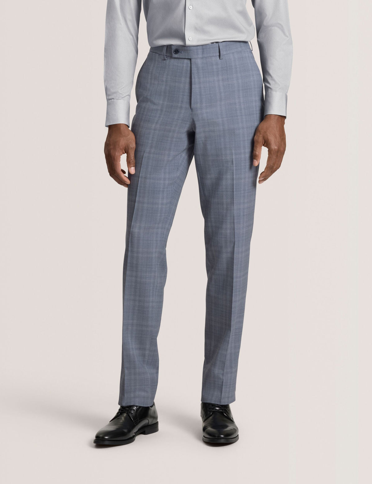 Men WINTER Soft Check Wool Modern Fit Suit Pants - Ted Baker