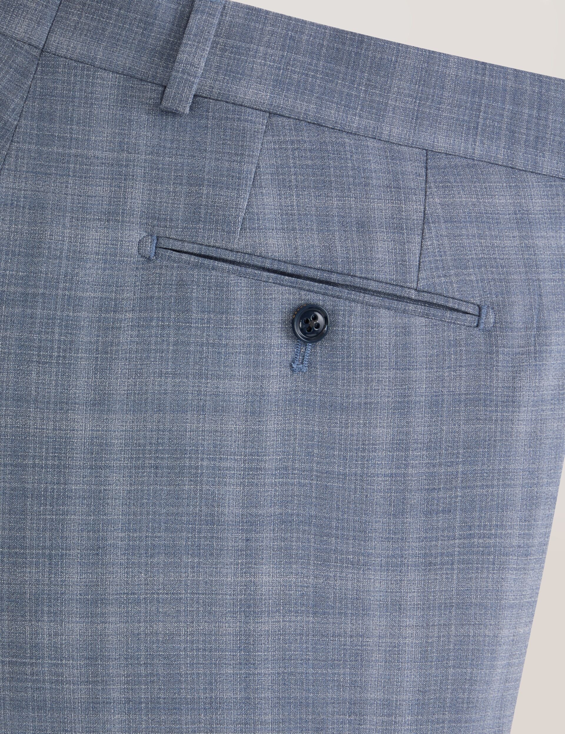 Men WINTER Soft Check Wool Modern Fit Suit Pants - Ted Baker