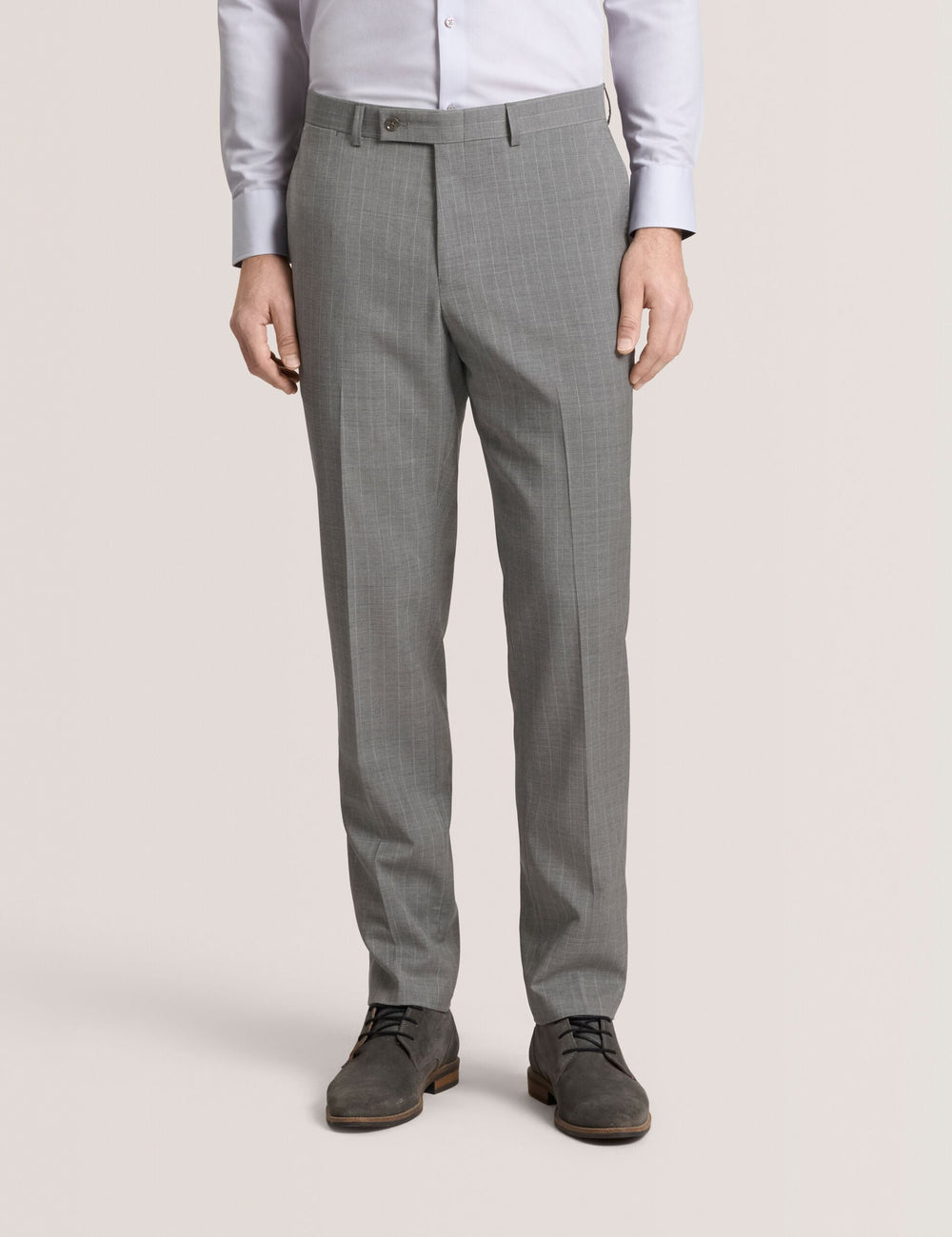 Men WINTER-STRIPE Striped Wool Modern Fit Suit Pants - Ted Baker