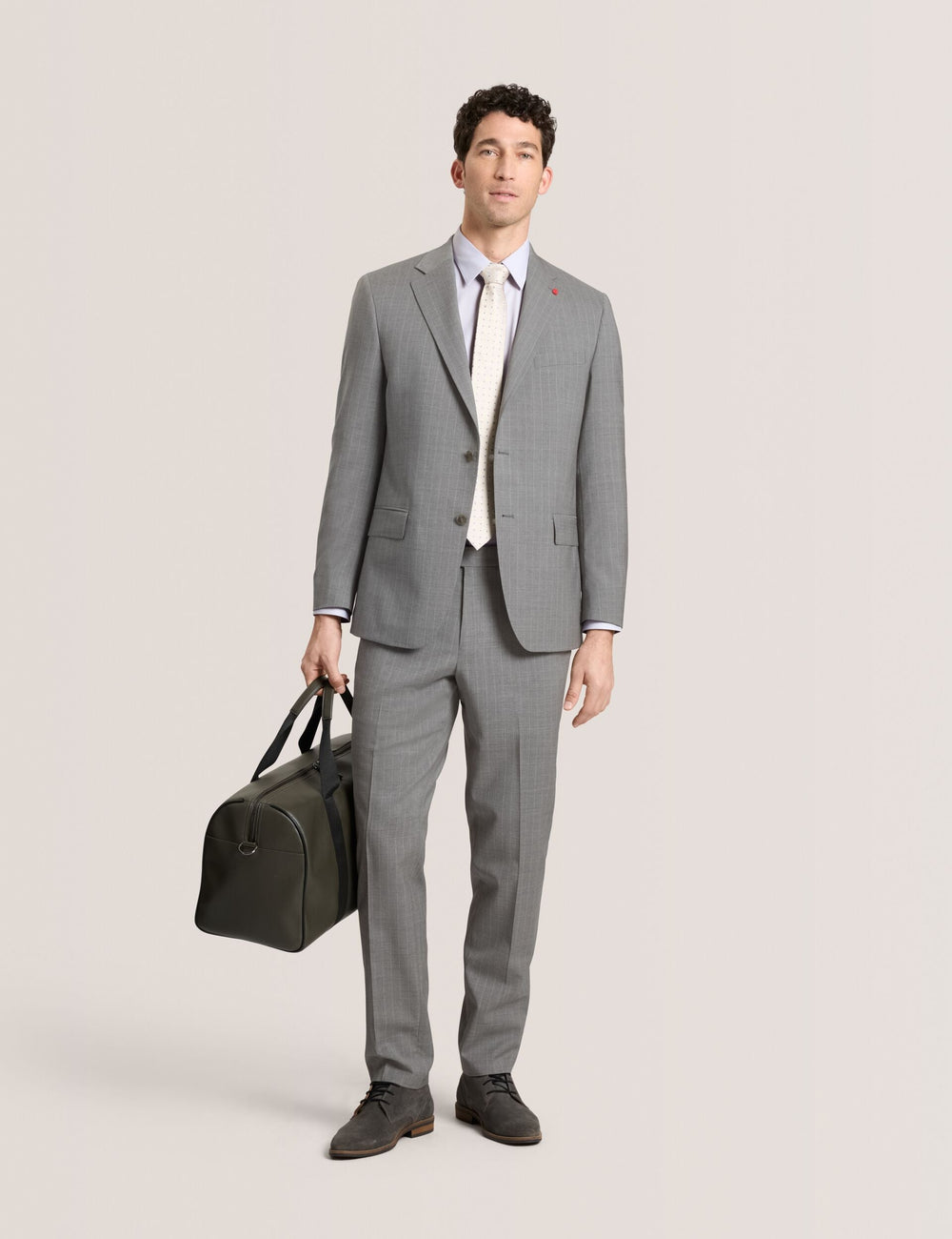 Men WINTER-STRIPE Striped Wool Modern Fit Suit Pants - Ted Baker