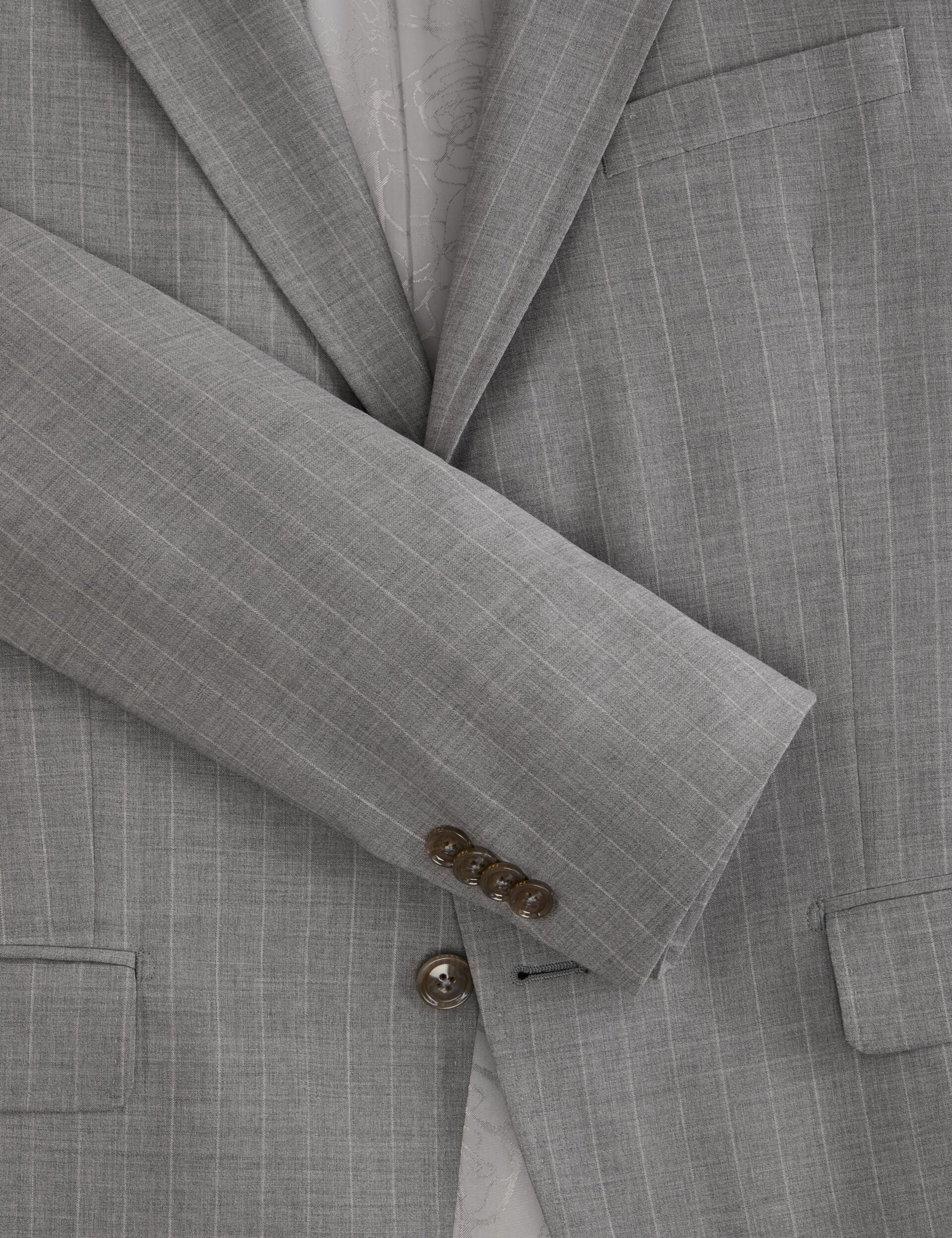 Men WRIGHT-STRIPE Striped Wool Modern Fit Suit Jacket - Ted Baker