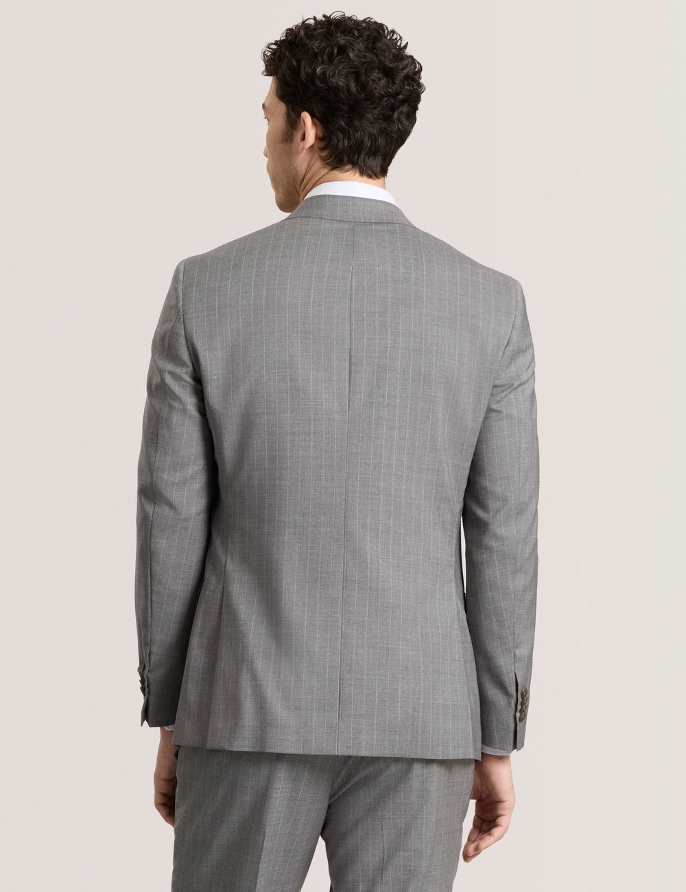 Men WRIGHT-STRIPE Striped Wool Modern Fit Suit Jacket - Ted Baker