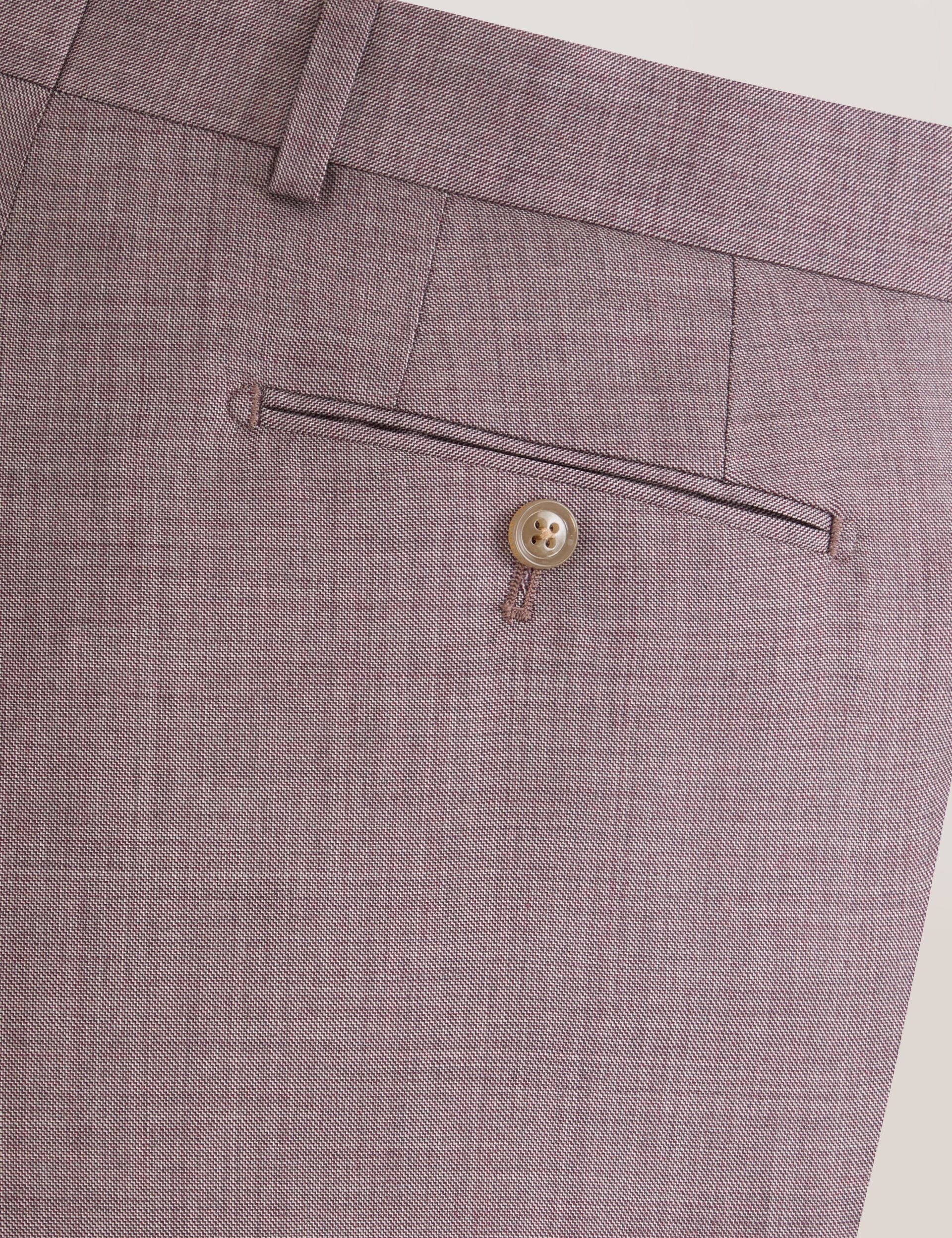 Men WINTER Sharkskin Wool Modern Fit Suit Pants - Ted Baker