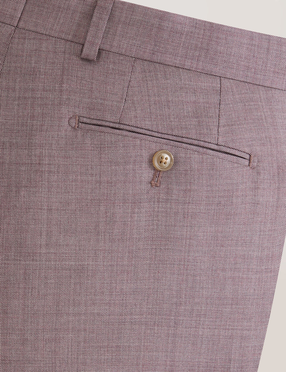 Men WINTER Sharkskin Wool Modern Fit Suit Pants - Ted Baker