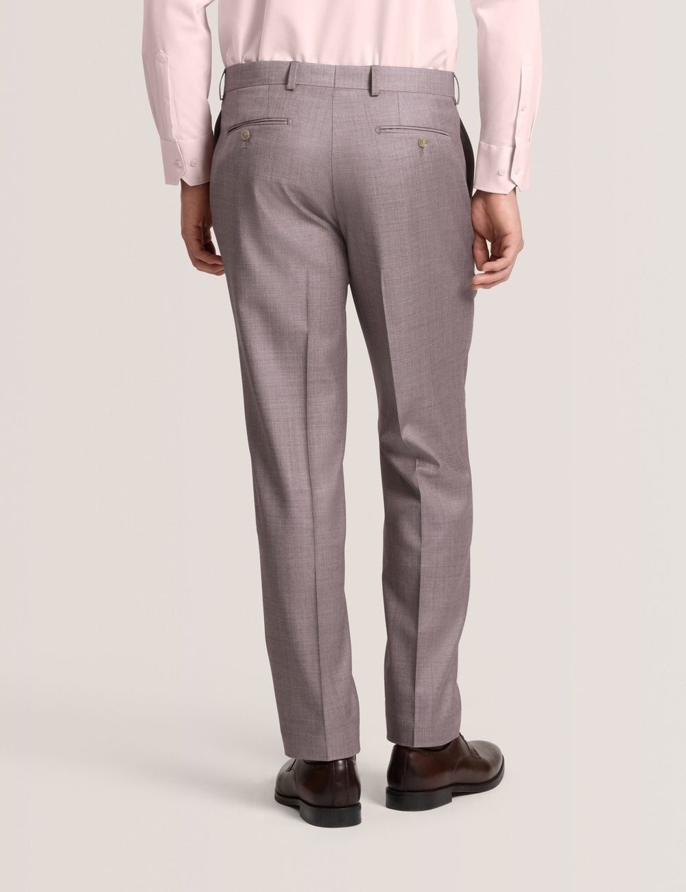 Men WINTER Sharkskin Wool Modern Fit Suit Pants - Ted Baker
