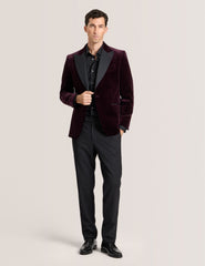 Men WEBSTER Velvet Single Breasted Tuxedo Jacket - Ted Baker