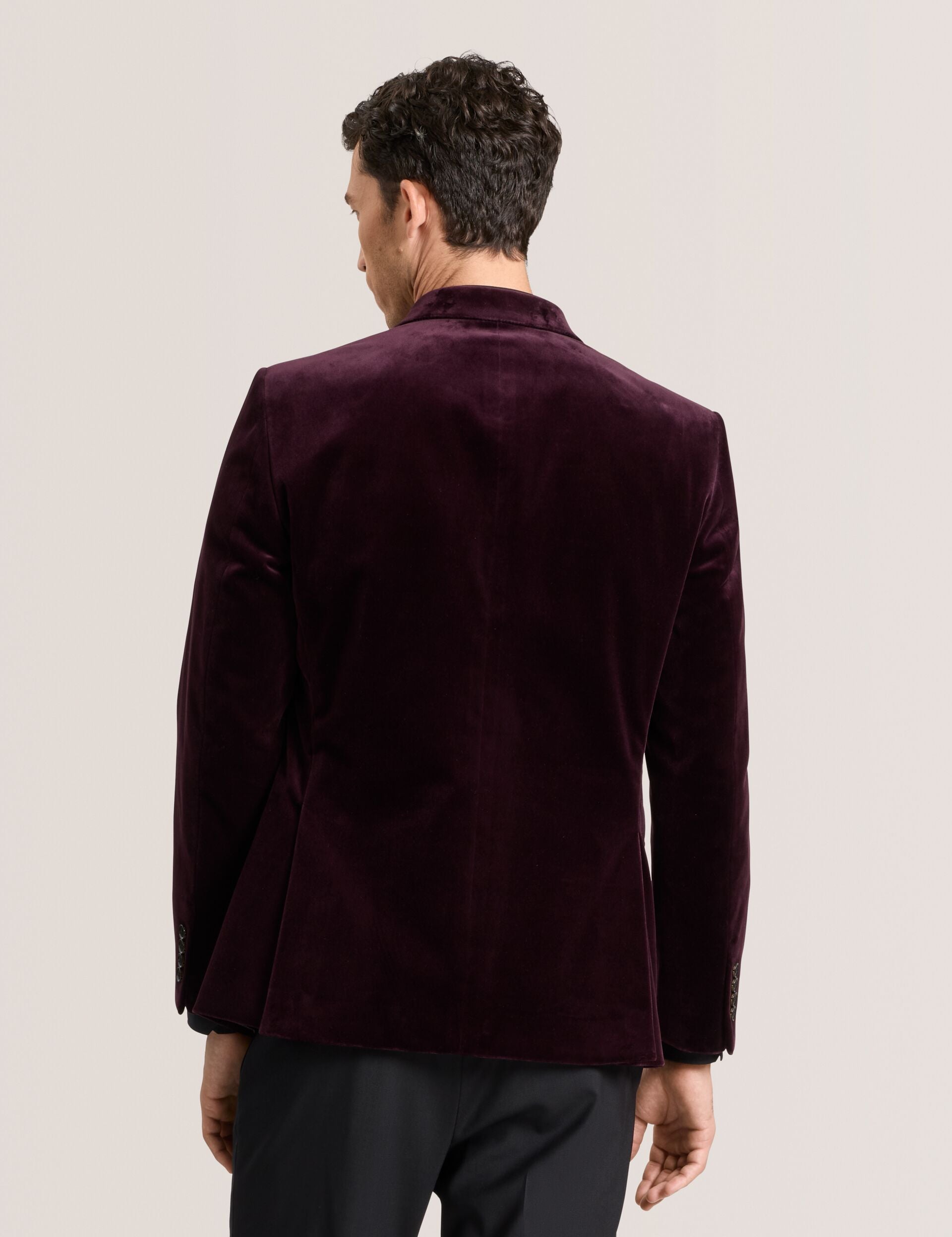 Men WEBSTER Velvet Single Breasted Tuxedo Jacket - Ted Baker