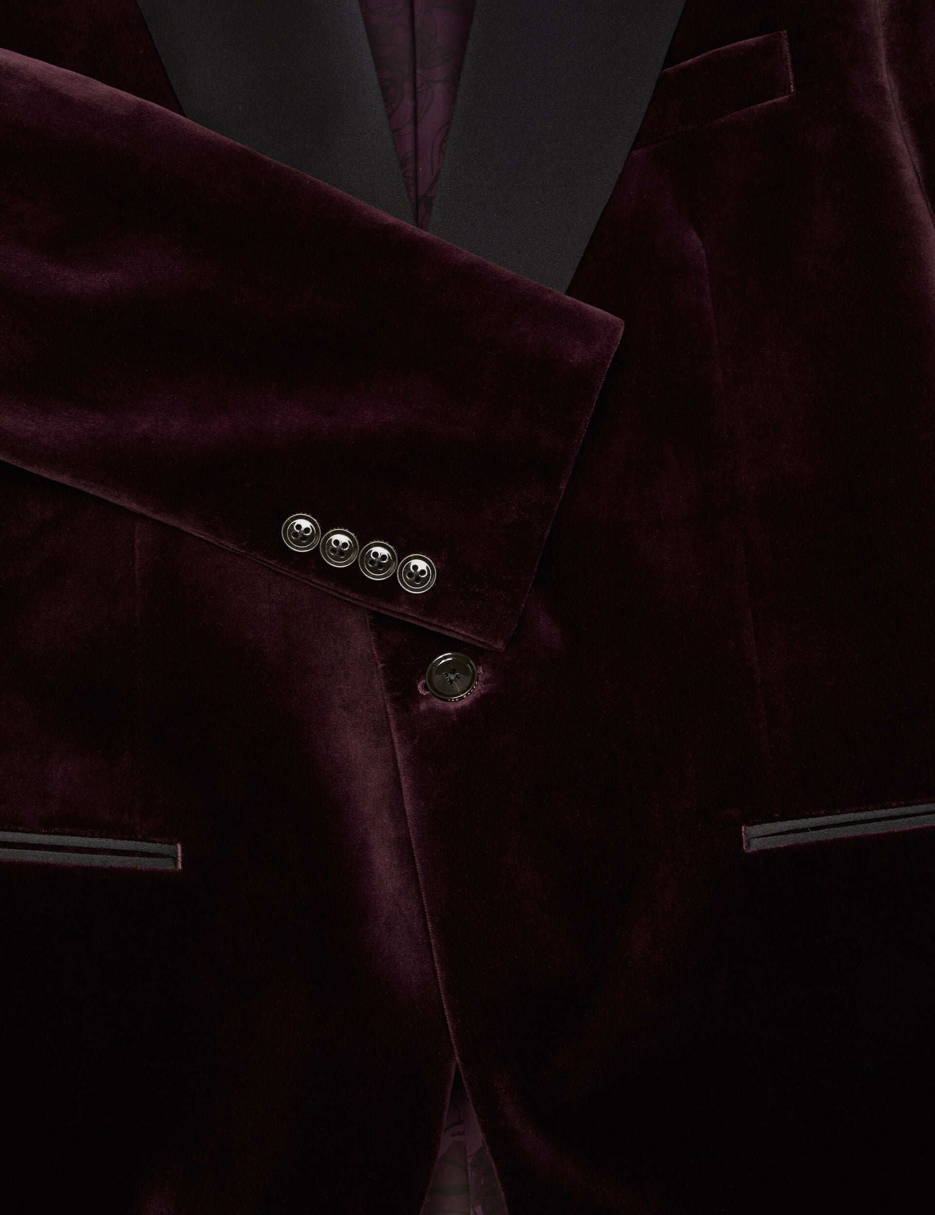 Men WEBSTER Velvet Single Breasted Tuxedo Jacket - Ted Baker