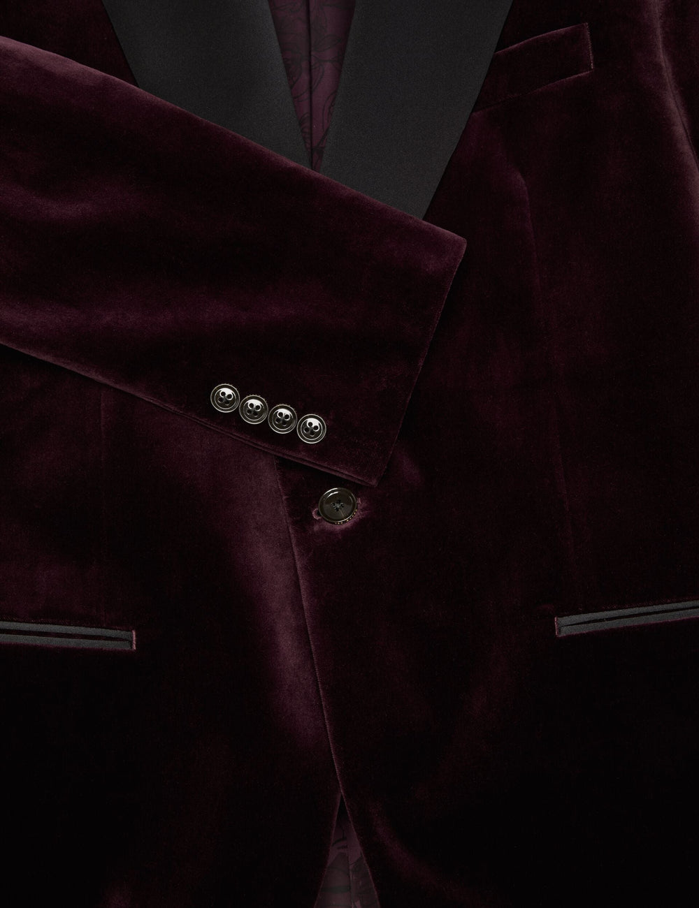 Men WEBSTER Velvet Single Breasted Tuxedo Jacket - Ted Baker