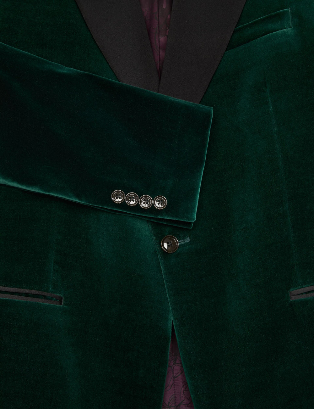Men WEBSTER Velvet Single Breasted Tuxedo Jacket - Ted Baker