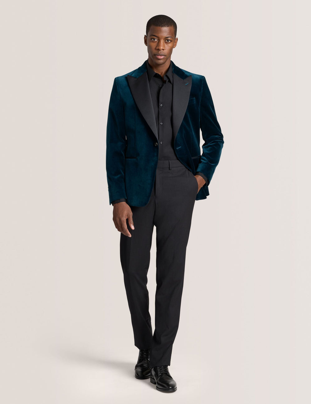 Men WEBSTER Velvet Single Breasted Tuxedo Jacket - Ted Baker