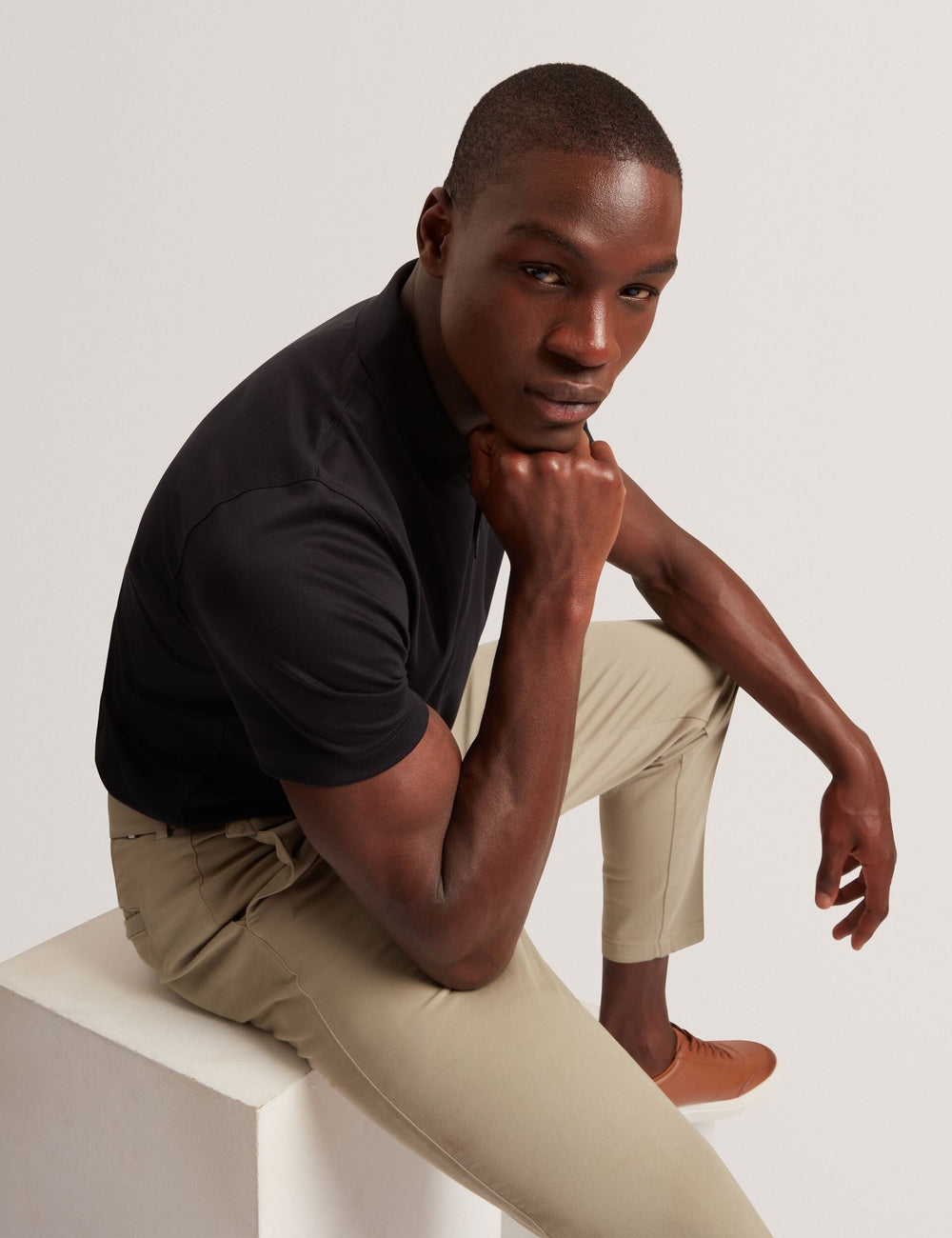 Men CONNALL Soft Touch Cotton Short Sleeve Polo - Ted Baker