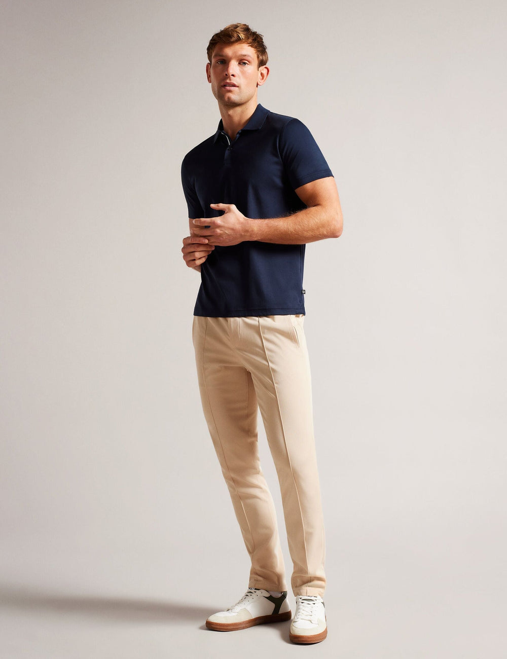 Men ZEITER - Slim Fit Pure Cotton Polo Shirt - Ted Baker