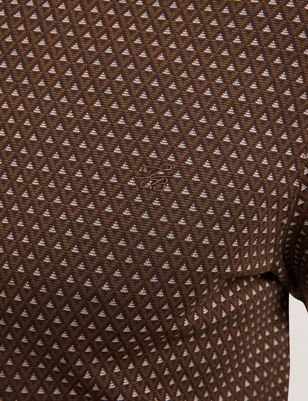 Men|Sale DURAND – Long Sleeve Geo Jacquard Polo - Ted Baker