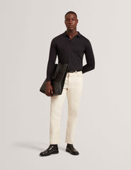 Men IGNAC Soft Touch Jersey Long Sleeve Polo - Ted Baker