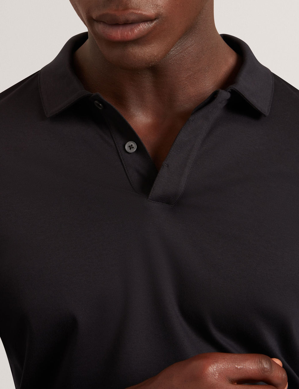 Men IGNAC Soft Touch Jersey Long Sleeve Polo - Ted Baker