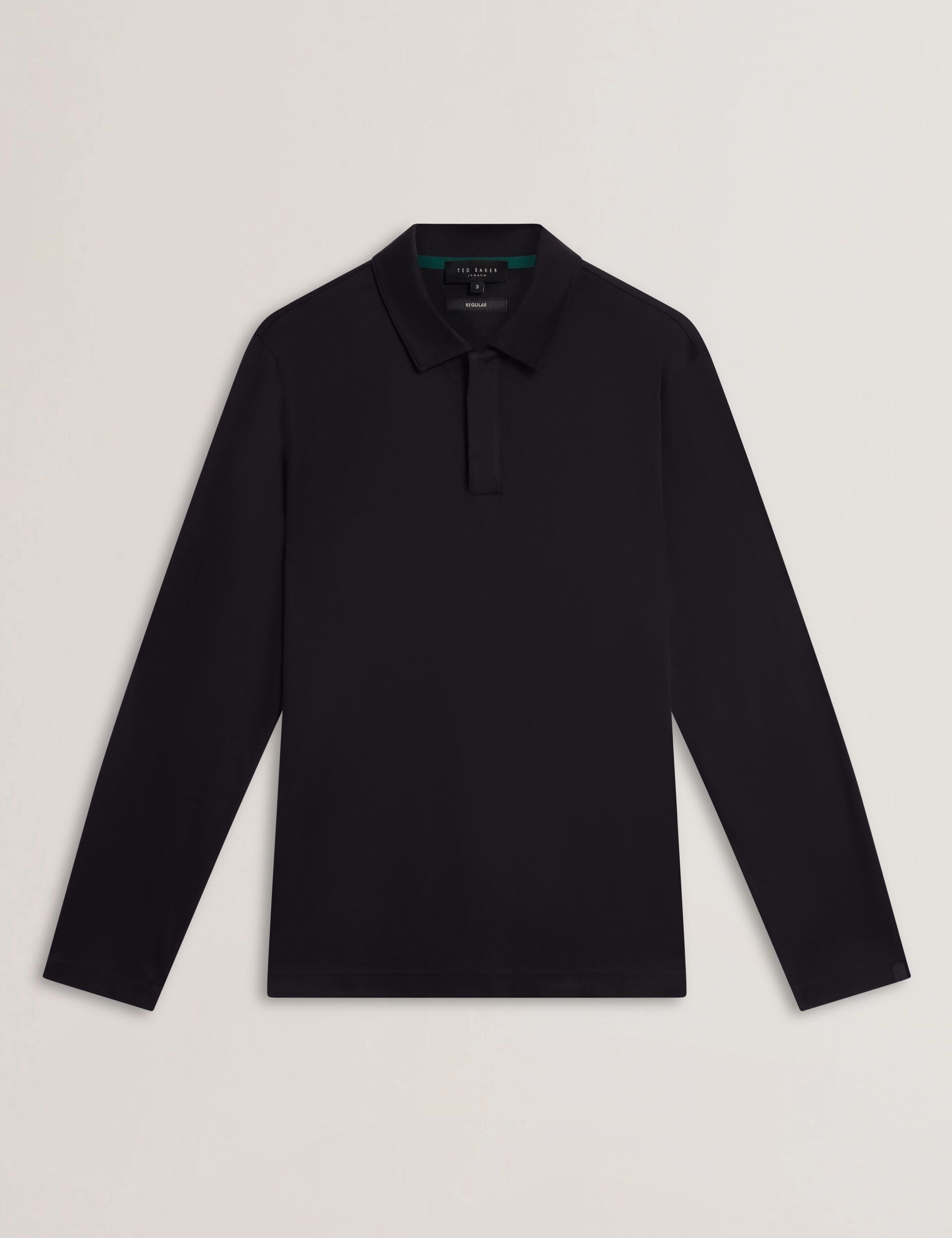 Men IGNAC Soft Touch Jersey Long Sleeve Polo - Ted Baker
