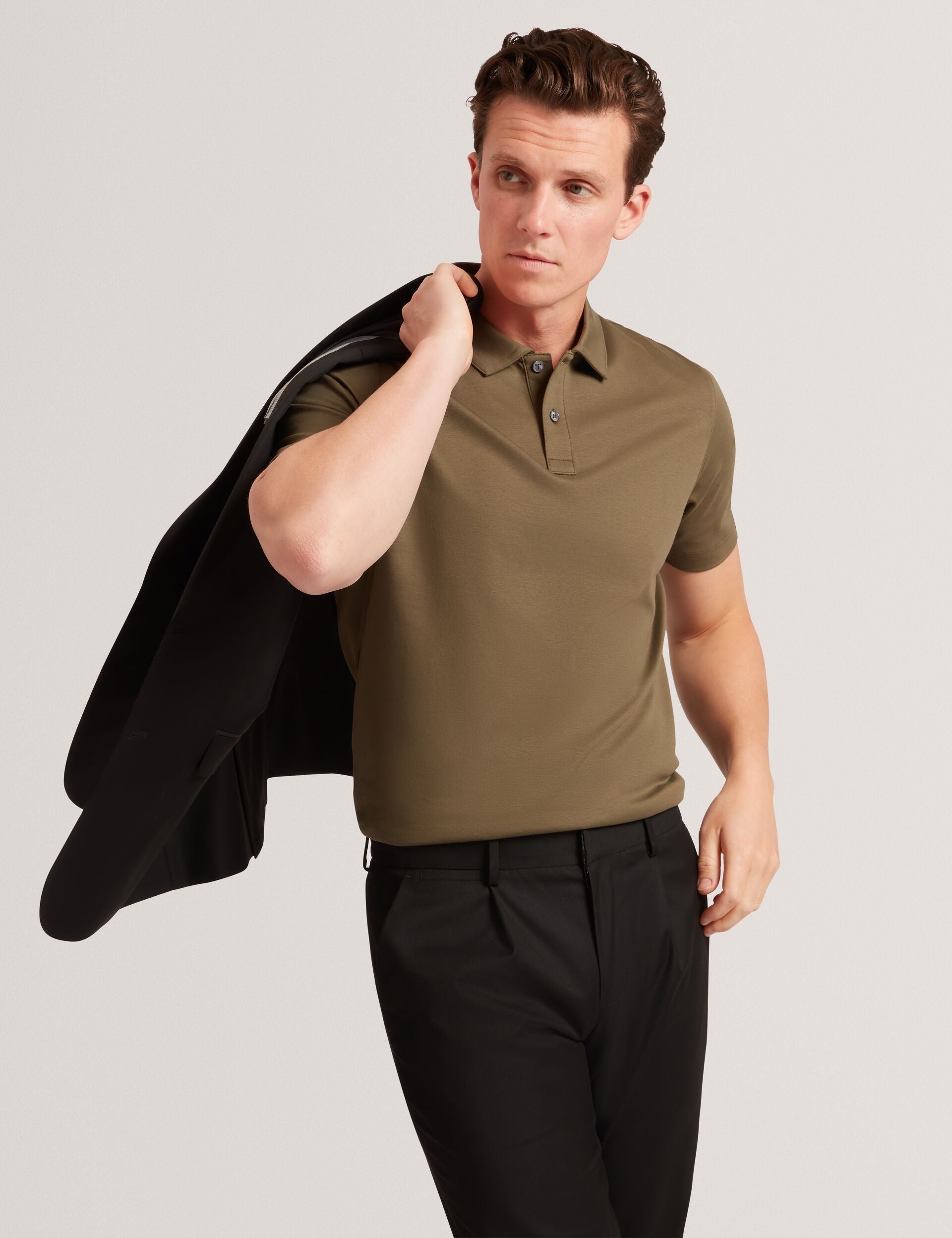 Men CONNALL Soft Touch Cotton Short Sleeve Polo - Ted Baker